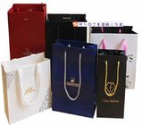 custom cosmetics paper box  luxury perfume packaging gift bag embossed paper box with handle