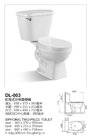 Sanitary Wares Two-Piece Toilets with Siphonic Flushing Way (DL-003)
