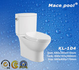 Siphonic S-trap Sanitary Wares Two-Piece Toilets for Bathroom (KL104)
