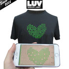 Screen Shirt Remote Lighting Scrolling Led Programmable Message T-shirt