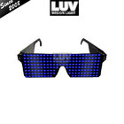 Rechargeable Light Up Neon Shutter LED Flashing Glasses Festival Rave Party LED Eye Glasses