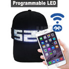 Led sport cap with programmable screen LED displays