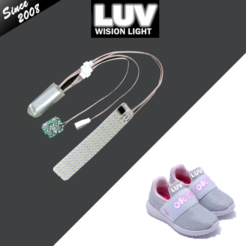 LED shoes light a mini programmable LED strip lights for light up shoes  with color changing