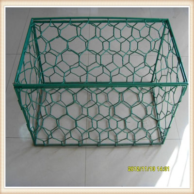 Galvanized Gabion Box Of Twisted Hexagonal Wire Mesh Gabion Basket