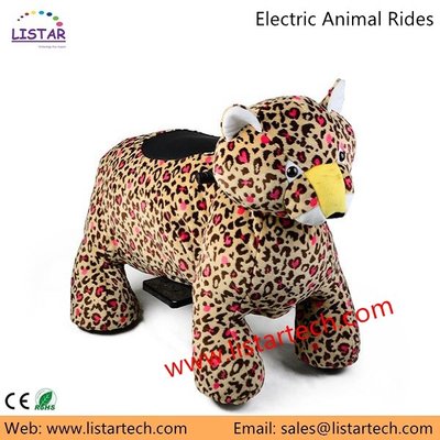 China plush motorized animals coin operated electric toys on wheels supplier