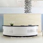 Superior quality commercial furniture white curved beauty salon reception desks