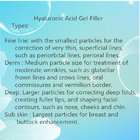 Hyaluronic Acid Dermal Filler Gel for Face Beauty and Treatment of Moderate Wrinkles