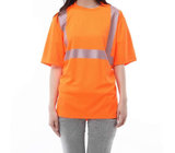Reflective Safety Hi Vis Polo Shirt OEM breathable quick dry short sleeve work wear unisex heat sublimation printed