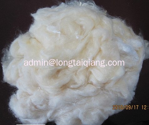 spinning grade milk fiber, 1.5D raw white milk fiber, milk fiber yarn