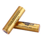 18650 lithium rechargeable battery 3000mah 40A high power density fast charge excellent cycle life