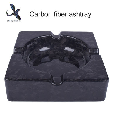 China 100% Real 3K Carbon fiber cigar ashtray for smoking  OEM carbon fiber ashtray - hollow supplier