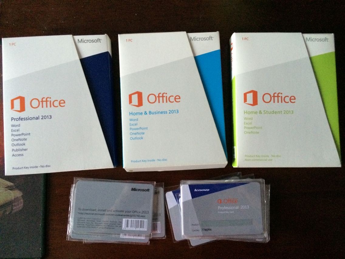 Upgrade Office Product Key Card Office 2016 Professional Retail Box OEM Version COA