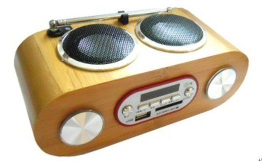 China bamboo speaker with LCD supplier