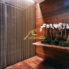 China Metal gold chain curtain, Metal coil drapery for interior decoration supplier