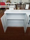 China K/D glass door steel cupboard cabinet FYD-W002, H900XW900XD400 mm,white color for office storage file