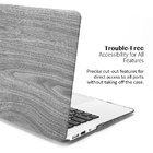 Gray wood grain pattern Laptop PC Case for MacBook Full Protective Case for MacBook Air/pro 11"12-inch Case