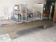 Premade plasctic cup filling sealing machine