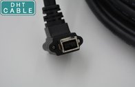 China Industrial Camera IEEE 1394B 9Pin Molding Firewire Cable with M3 Screw Locking distributor