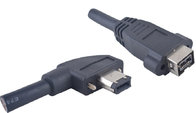 Best Flexible IEEE 1394 Firewire Cable 1394A 6 Pin Right Angle to 1394b Female 9Pin for sale