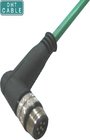 China Male Signal Right Angle Waterproof Extension Cable AC 30V - 250V 4A -40 to 85º C distributor