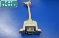 China Customized IEEE 1394 Firewire Cable / IEEE 1394A Extension Cables Panel Mount 6Pin Female to Male distributor