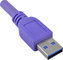 Flexible USB 3.0 Micro B Cable  with USB Locking Connector  3 m Violet supplier