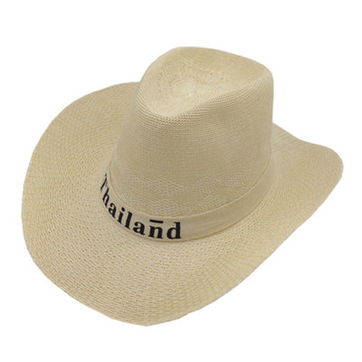 China Men Summer Hat Western Cowboy Hat knitted Hat Advertising hat Logo Customized supplier
