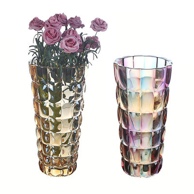 China Colorful Crystal Vase Home Decoration Vase  Flower Contatiner supplier