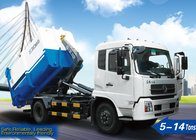 Hooklift Truck, 6tons Garbage trucks XZJ5121ZXX for loading, unloading, and transport street garbage