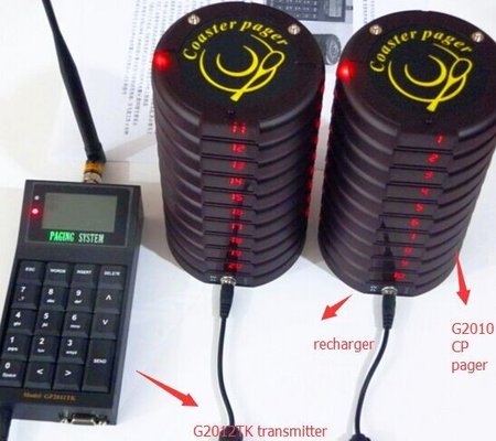 China Restaurant wireless guest staff paging system for service Industrial supplier