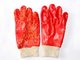 protective red PVC dipped glove acid alkali resistance gloves working gloves