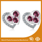 China Pretty Stainless Steel Stud Earrings Metal Earrings For Ladies / Girls distributor