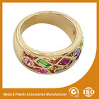 China 18K Gold Plated Fashion Jewelry Rings Ruby Setting Wedding Finger Ring distributor
