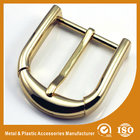 China Pin Clip Custom Shiny Gold Plated Belt Buckle For 4cm Men's Leather Belt distributor