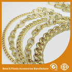 China Shiny Gold Solid Brass Handbag Metal Chain For Purse Accessories distributor