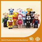 China Miniature Yellow Keychain Plastic Toy Figures 3D Injection Gifts Portable distributor