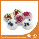 China Silkscreen Rose Buttons Garment Accessories Custom for Shirt , bag , suit , sweaters distributor