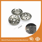 China Antique Silver Diamond Inlay Jean Buttons , garment trims and accessories distributor