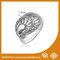 Zinc Alloy High Fashionable Jewellery Rings With White Zircon supplier
