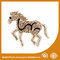 Crystal Rhinestone Handmade Horse Brooches Jewellery Gold Plated supplier