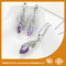 Customized Jewelry Silver Plated Two-Piece Zinc Alloy Jewelry Sets With Synthetic CZ supplier