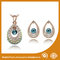 Ladies Eye Shape Zinc Alloy Jewelry Sets Earrings And Necklace Set supplier