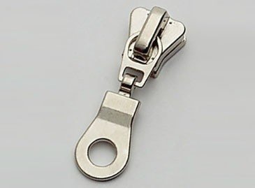 China White Gold Auto Lock Zipper Slider For Metal Zipper , Zinc Alloy Plating supplier