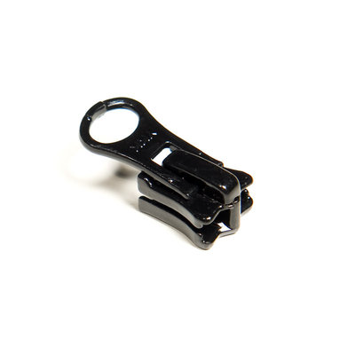 China Black 5#  Zinc Auto Lock Zipper Slider  For Luggage And Garment supplier