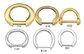 Golden O Ring Handbag Accessories Round For Bags / Suitcases supplier