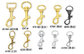 Chain Buckles Handbag Accessories , Zinc Alloy Key Chain Buckle Handbag Metal Key supplier