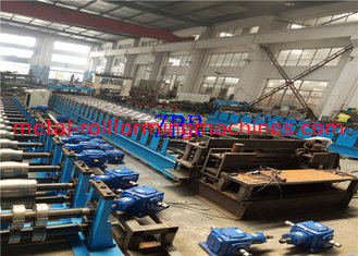 China Full Automatically Silo Forming Machine , 20 Roller Stations Roll Former Machine supplier