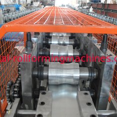 China Fully Automatic Metal Roll Forming Machines / Hydraulic Cutting Door Frame Making Machine supplier