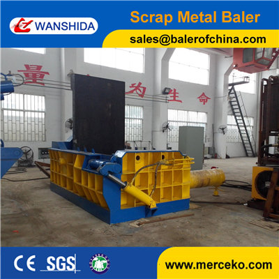 China 160ton force Scrap Metal Baler to concentrate scrap hms 1&amp;2 for metal smelting industry supplier