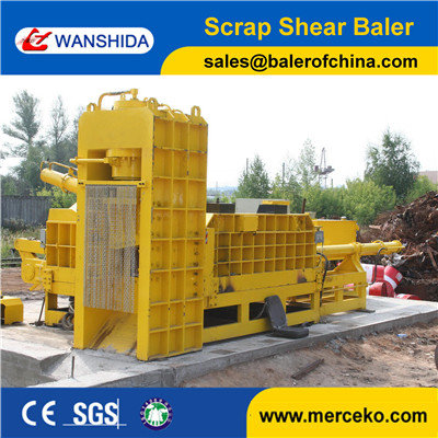 China Best price Scrap Metal Shearing Baler Machine to cut and press waste copper &amp; aluminum export supplier